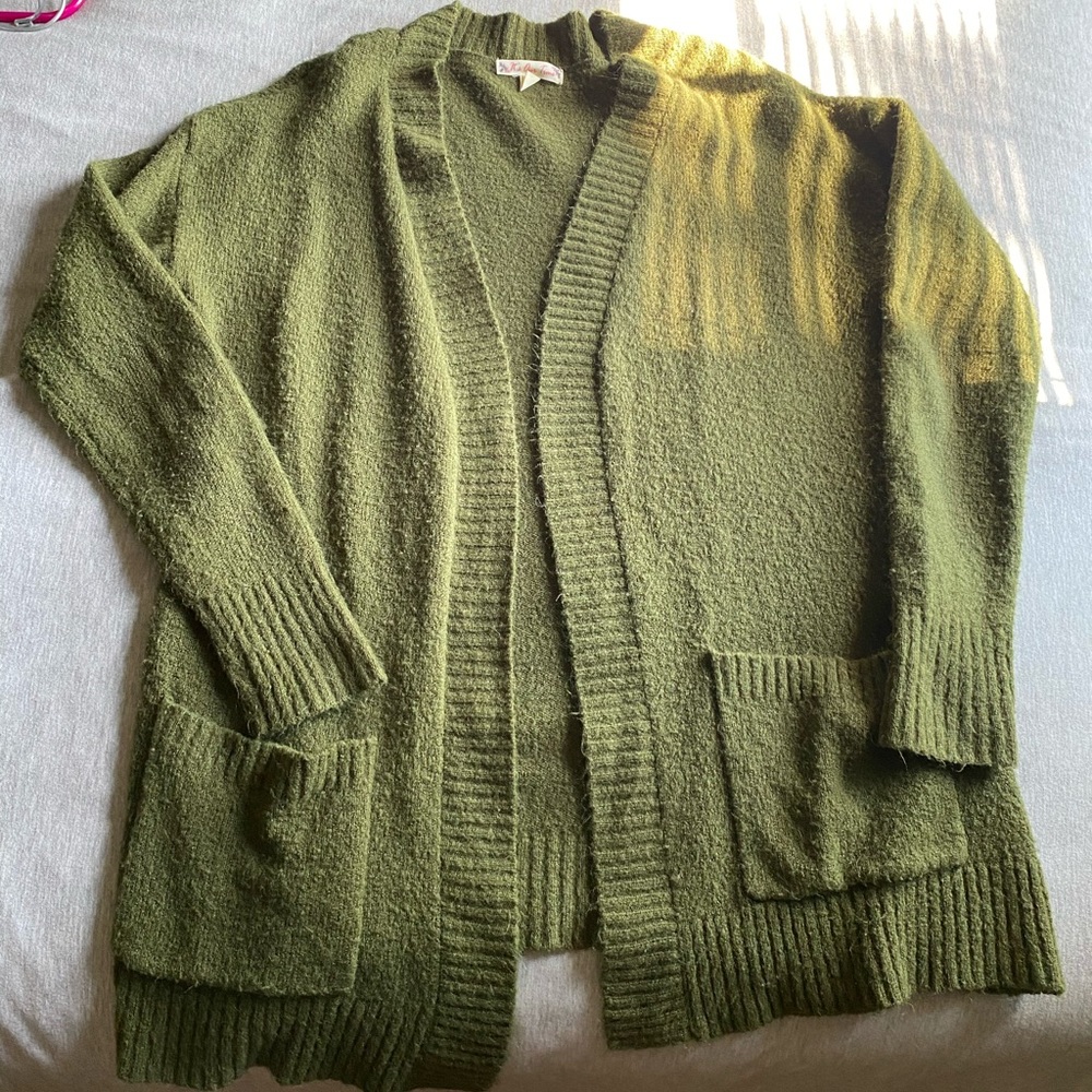 It’s Our Time Stitch Fix Green Cardigan